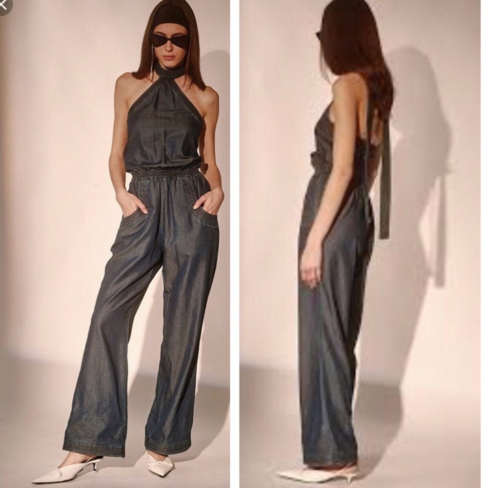 NWT Style Mafia Oaja Denim Jumpsuit